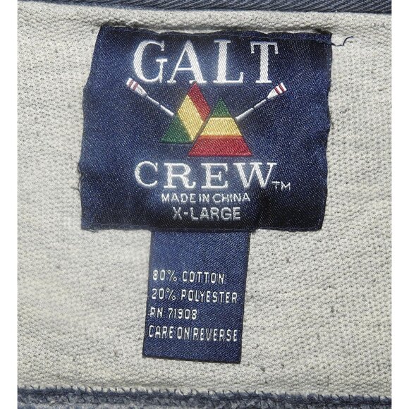 Vintage 90s University Illinois Illini Galt Crew Heavy Pullover Sweatshirt XL - Picture 4 of 7